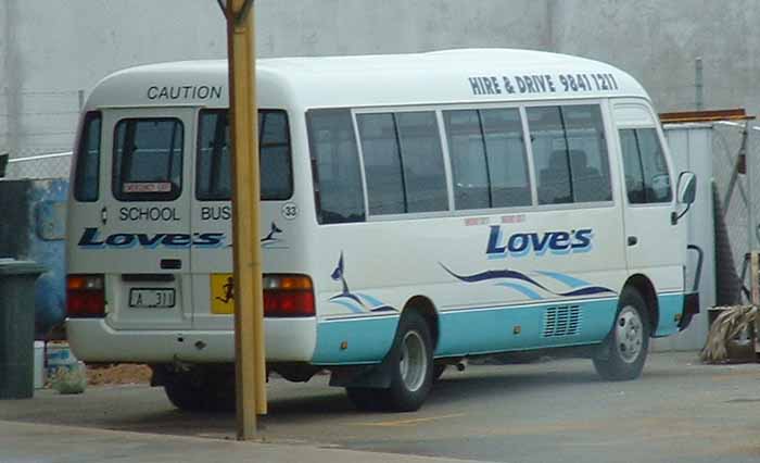 Love's Toyota Coaster A33